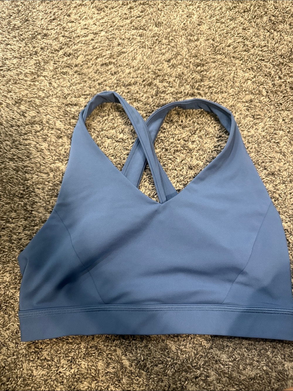 Envital Bra size 8 lululemon athletica Cross-Back Sports Bralette in Dusty Blue